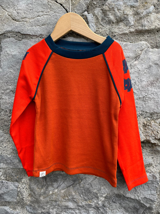 Leander Rusty Raglan rhino top   18m (86cm)