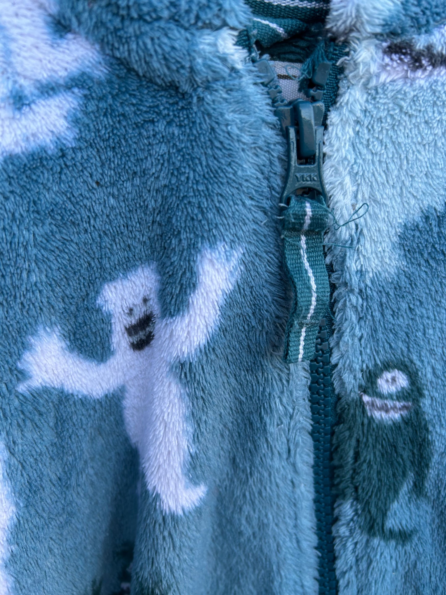 Yeti blue fluffy onesie  18-24m (86-92cm)