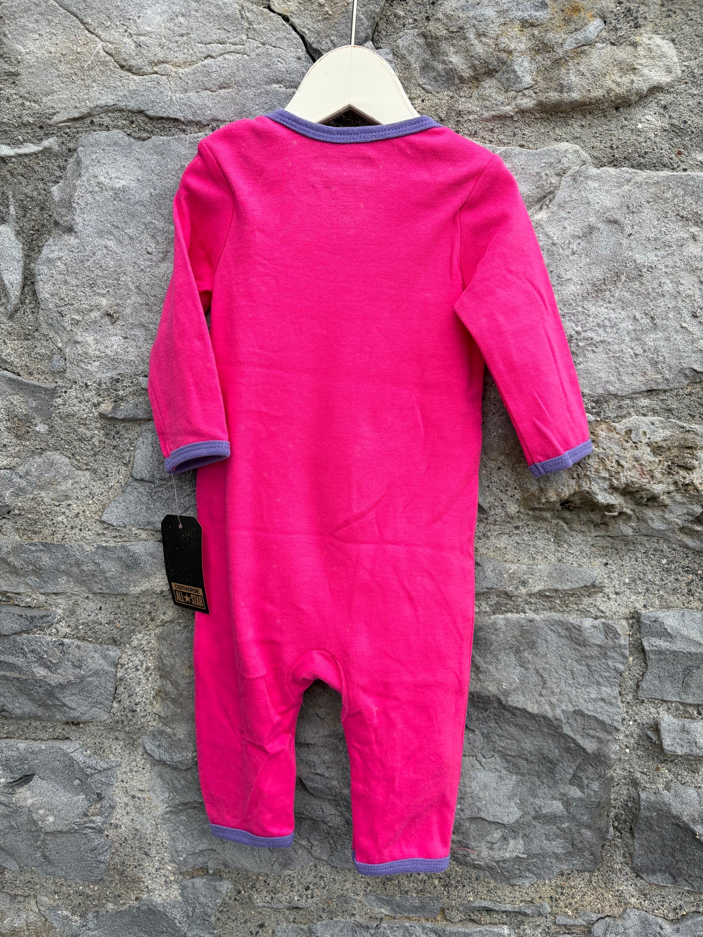 Chuck Taylor sneakers pink onesie  3-6m (62-68cm)