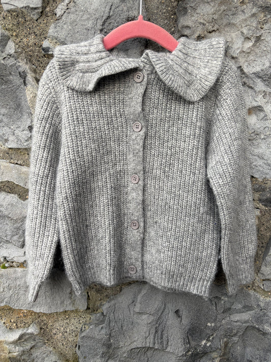 Grey cardigan 2-3y (92-98cm)