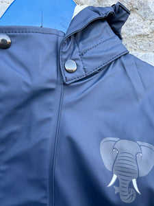 Elephant navy raincoat    3y (98cm)