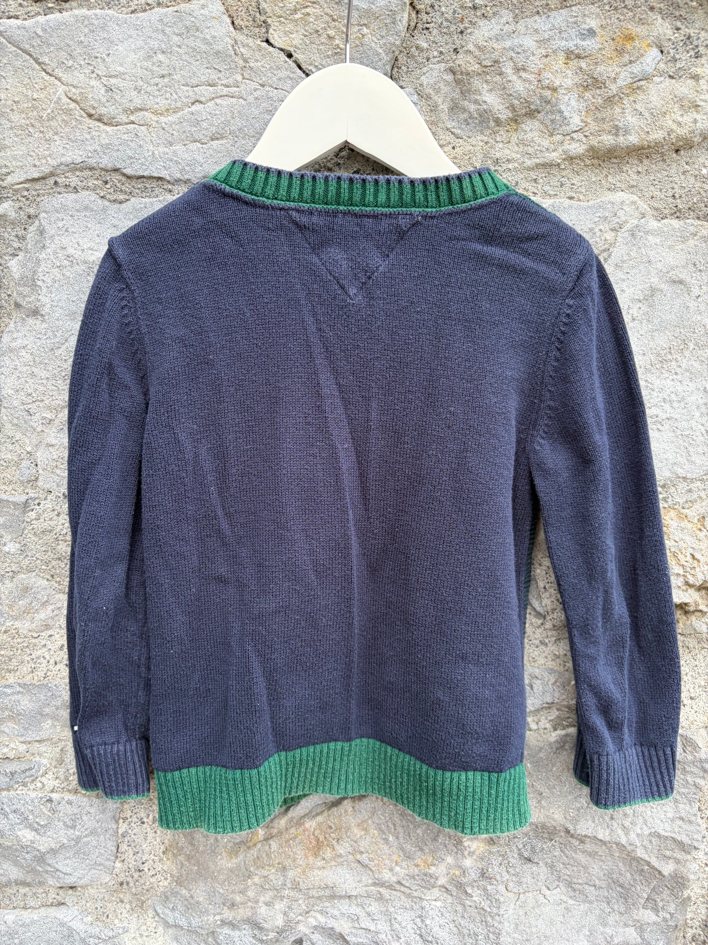 Navy&green cardigan 3y (98cm)