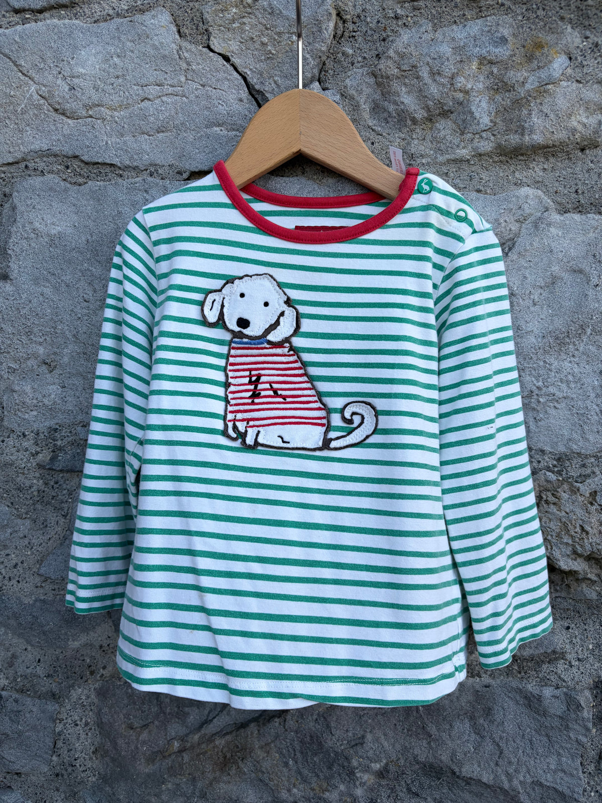 Dog stripy top  18-24m (86-92cm)