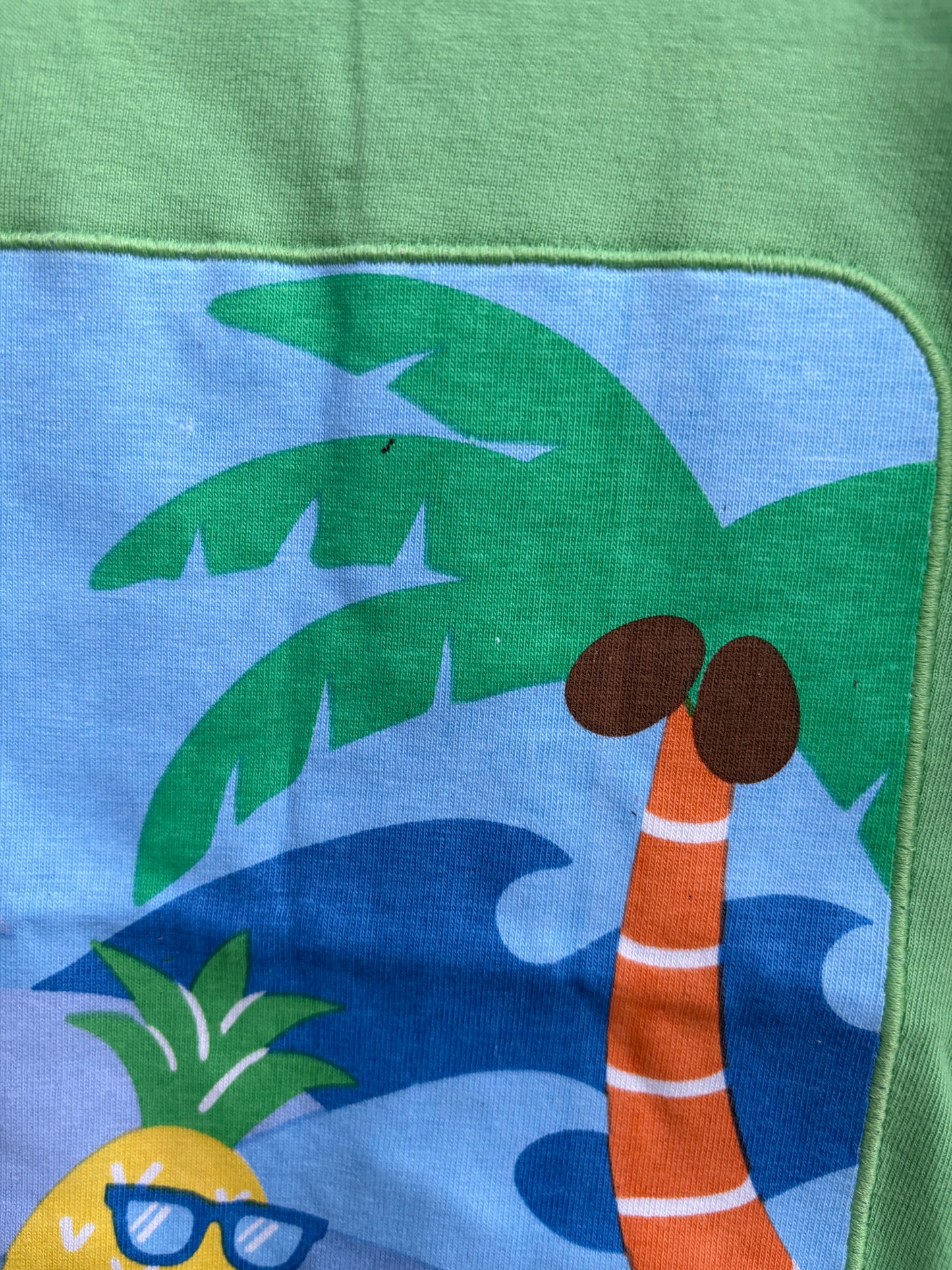 Green Surfing Pineapple T-Shirt  3-4y (98-104cm)