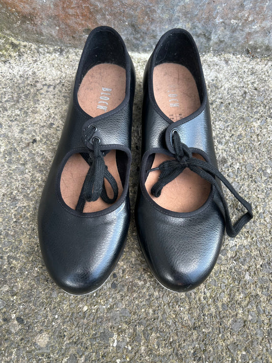 Black Timestep Tap Shoe   uk 5 (eu 38)
