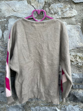 Load image into Gallery viewer, 80s geometric brown jumper  12y (152
