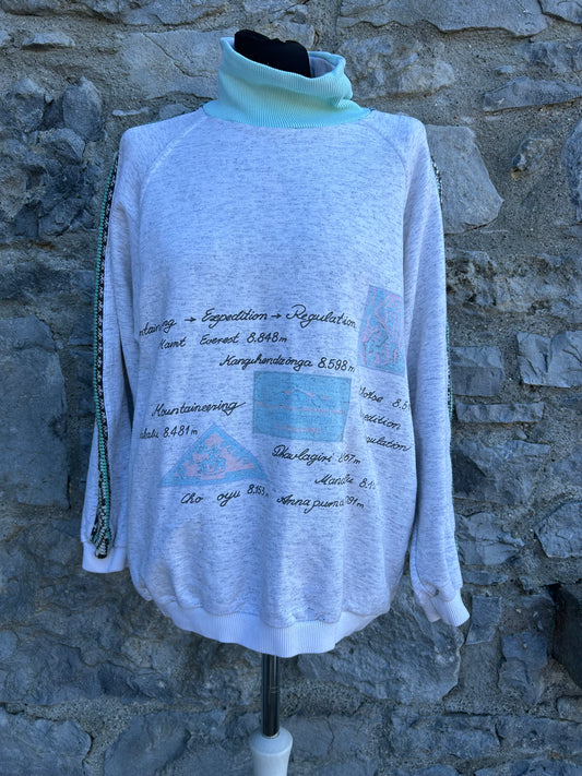 90s grey sweatshirt uk 10-12