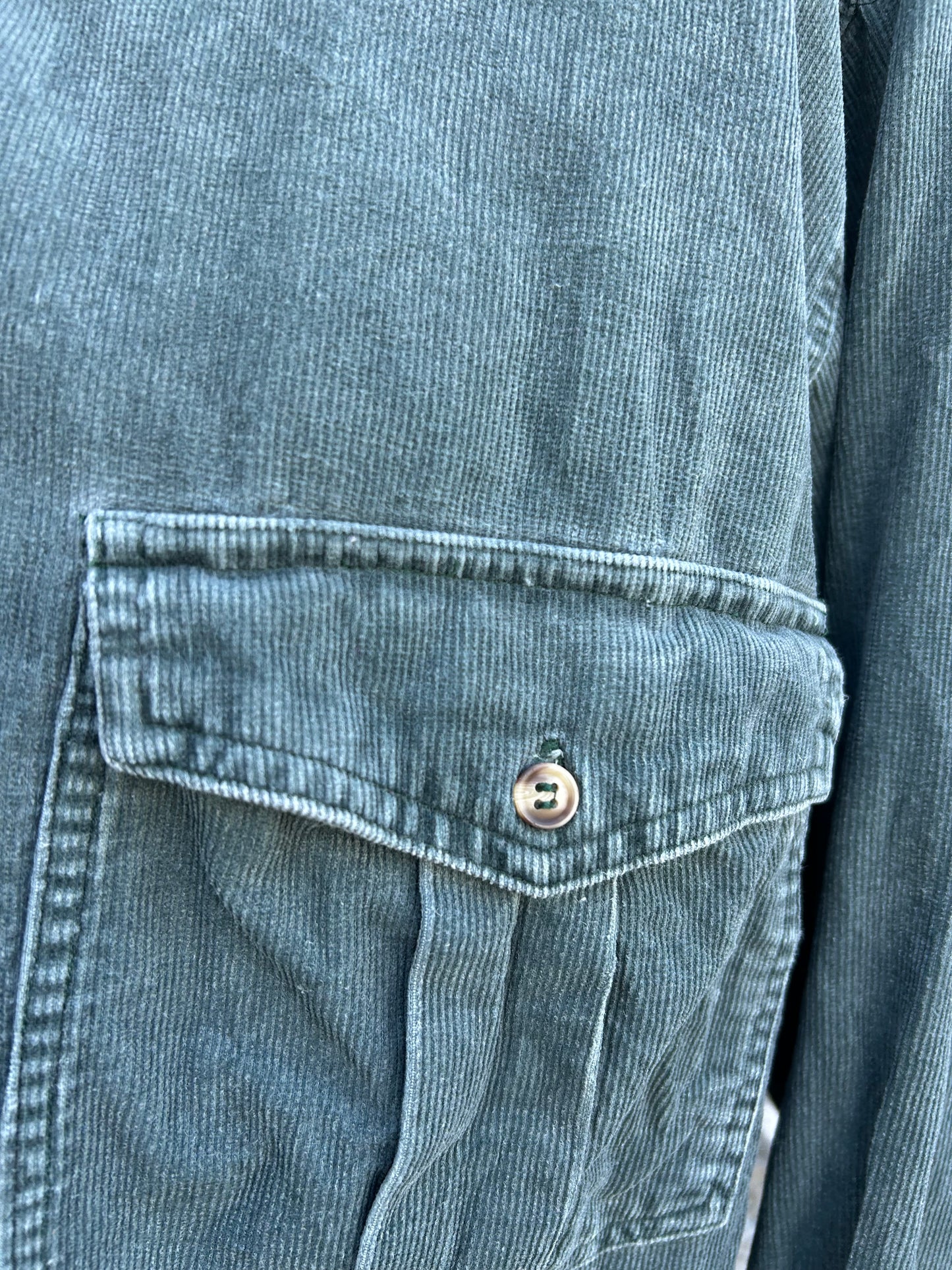 90s khaki cord shirt Large