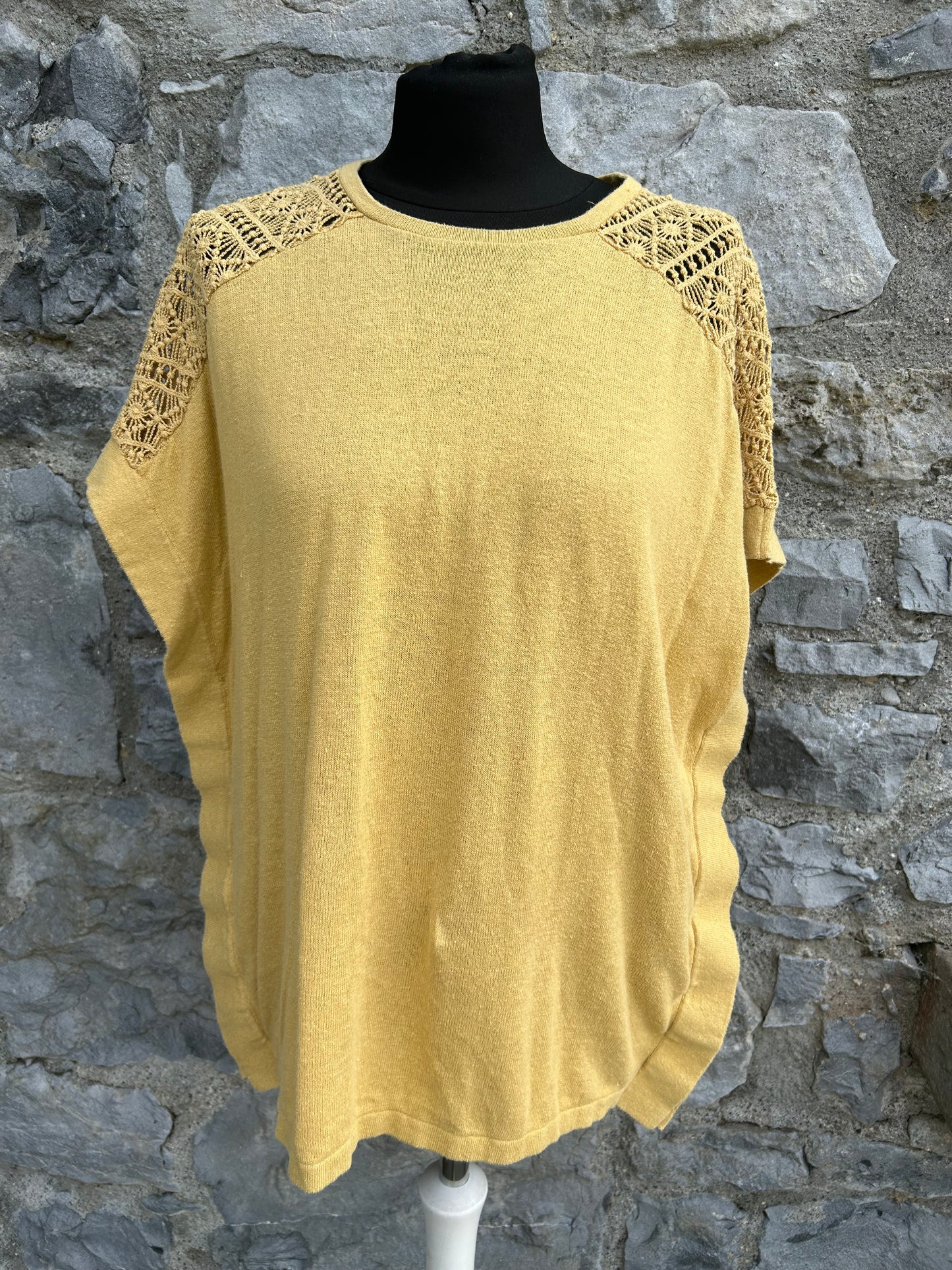 Mustard knitted top uk 10-12