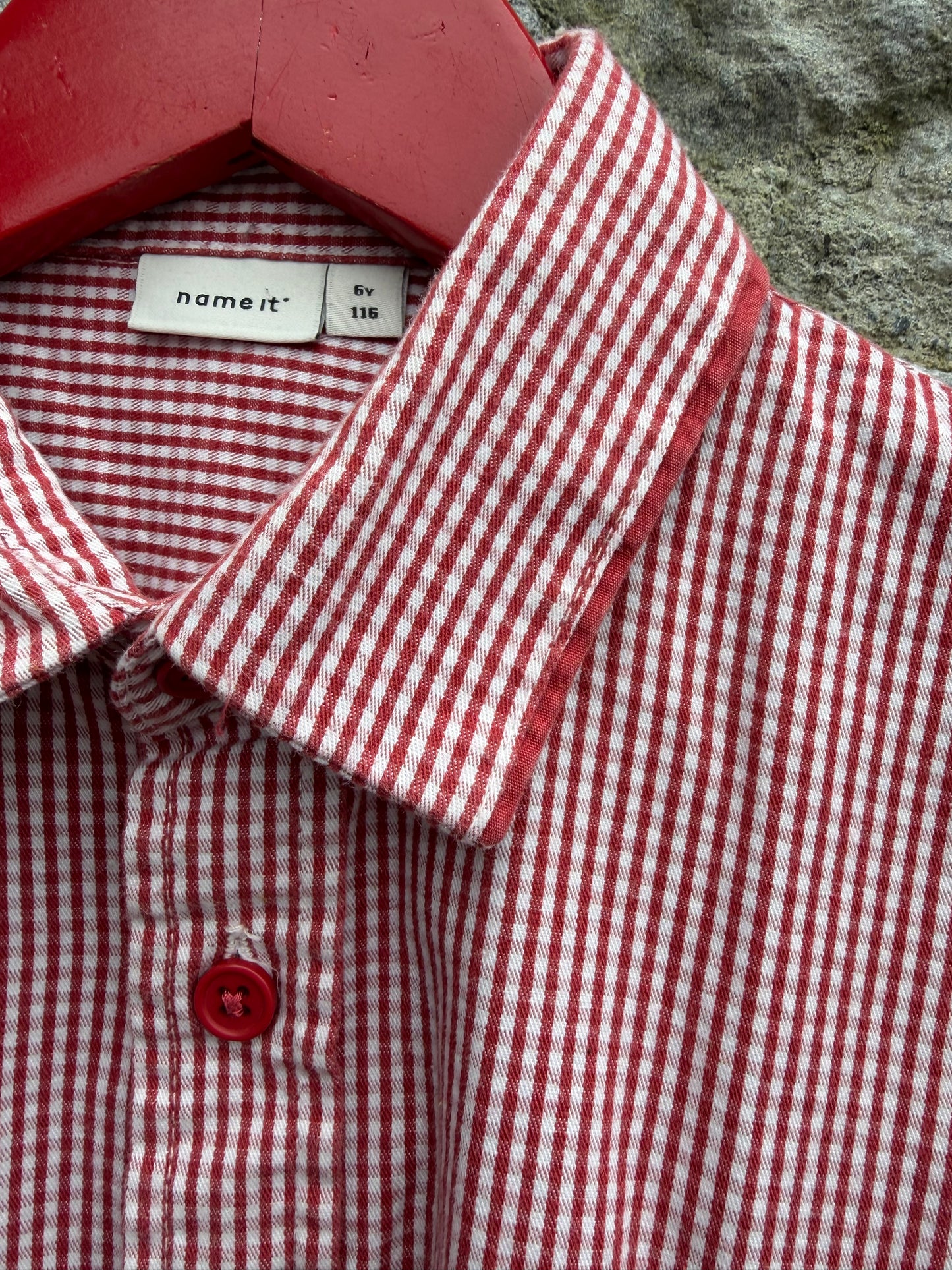 Brown check shirt  5-6y (110-116cm)