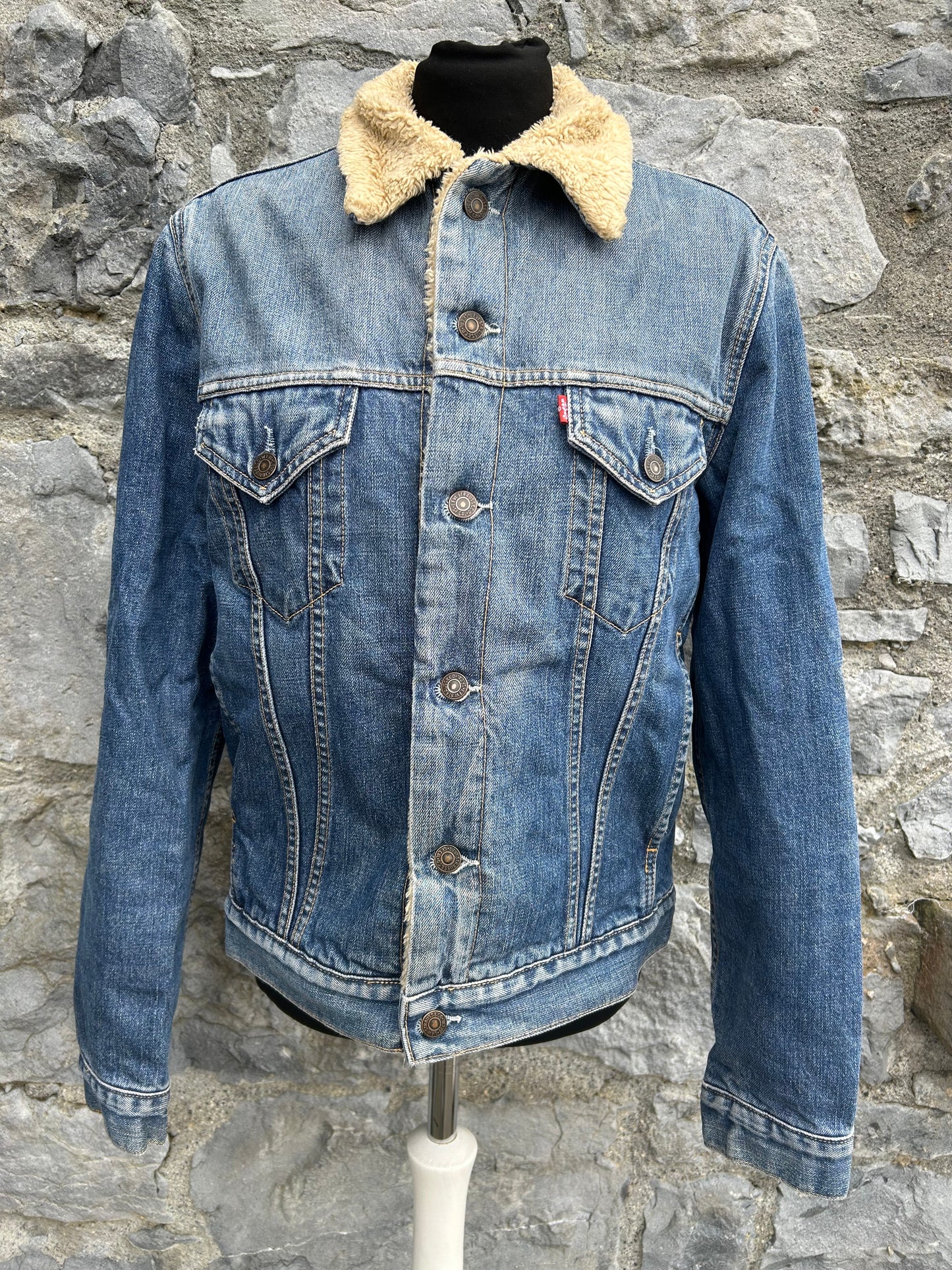 Sherpa Trucker denim jacket uk 8-10