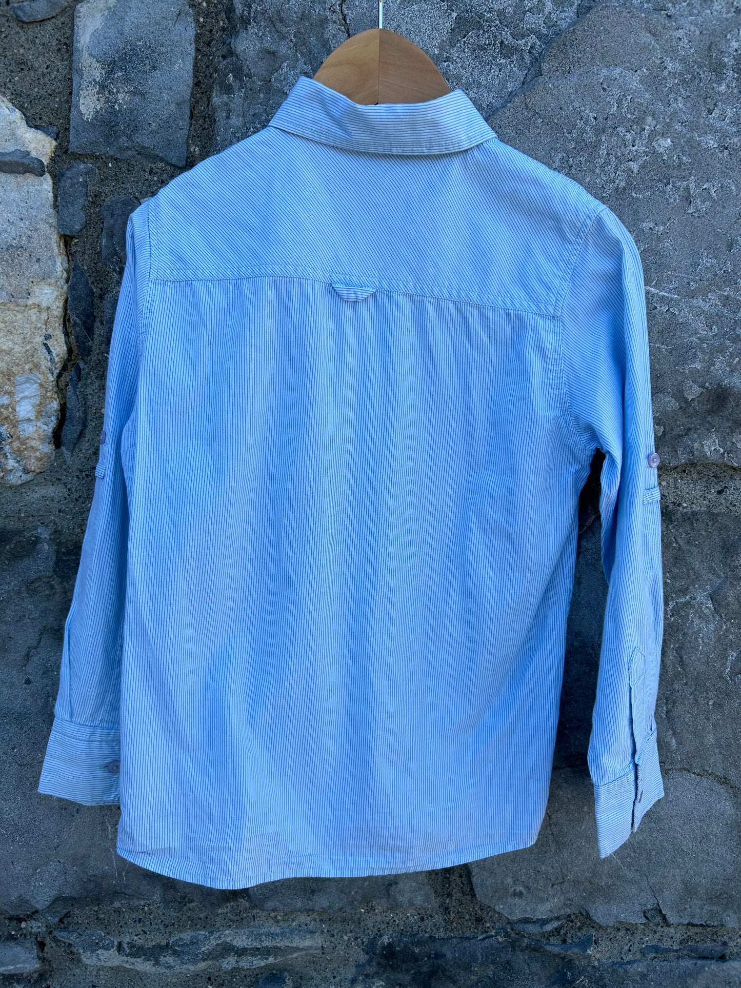 Blue stripy shirt  7-8y (122-128cm)