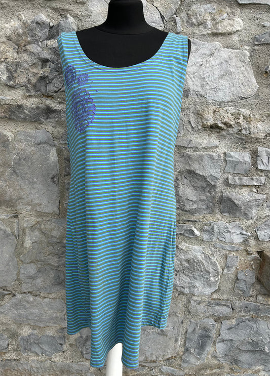 Petrol stripy dress uk 16
