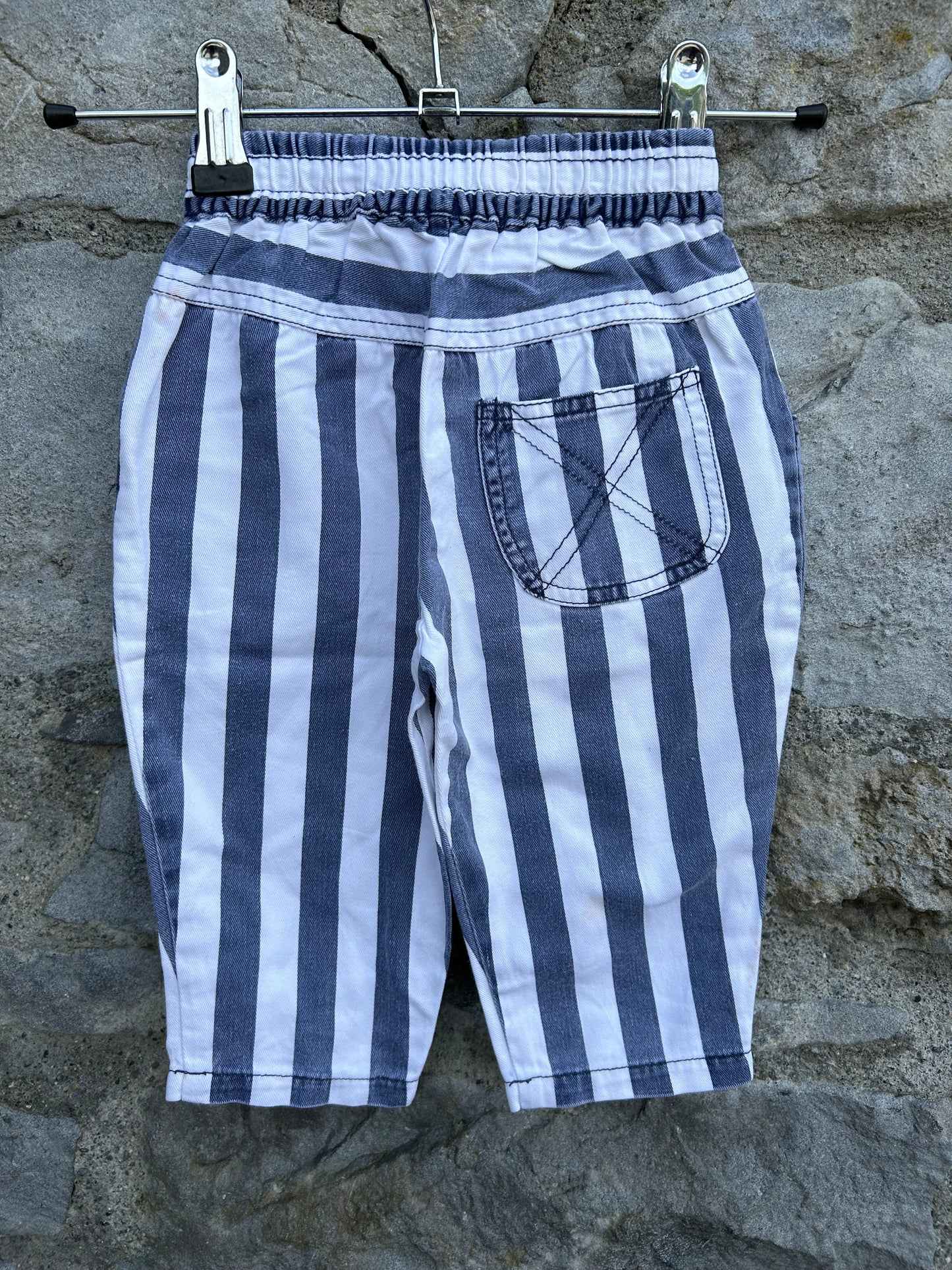 90s grey stripes pants   6-9m (68-74cm)