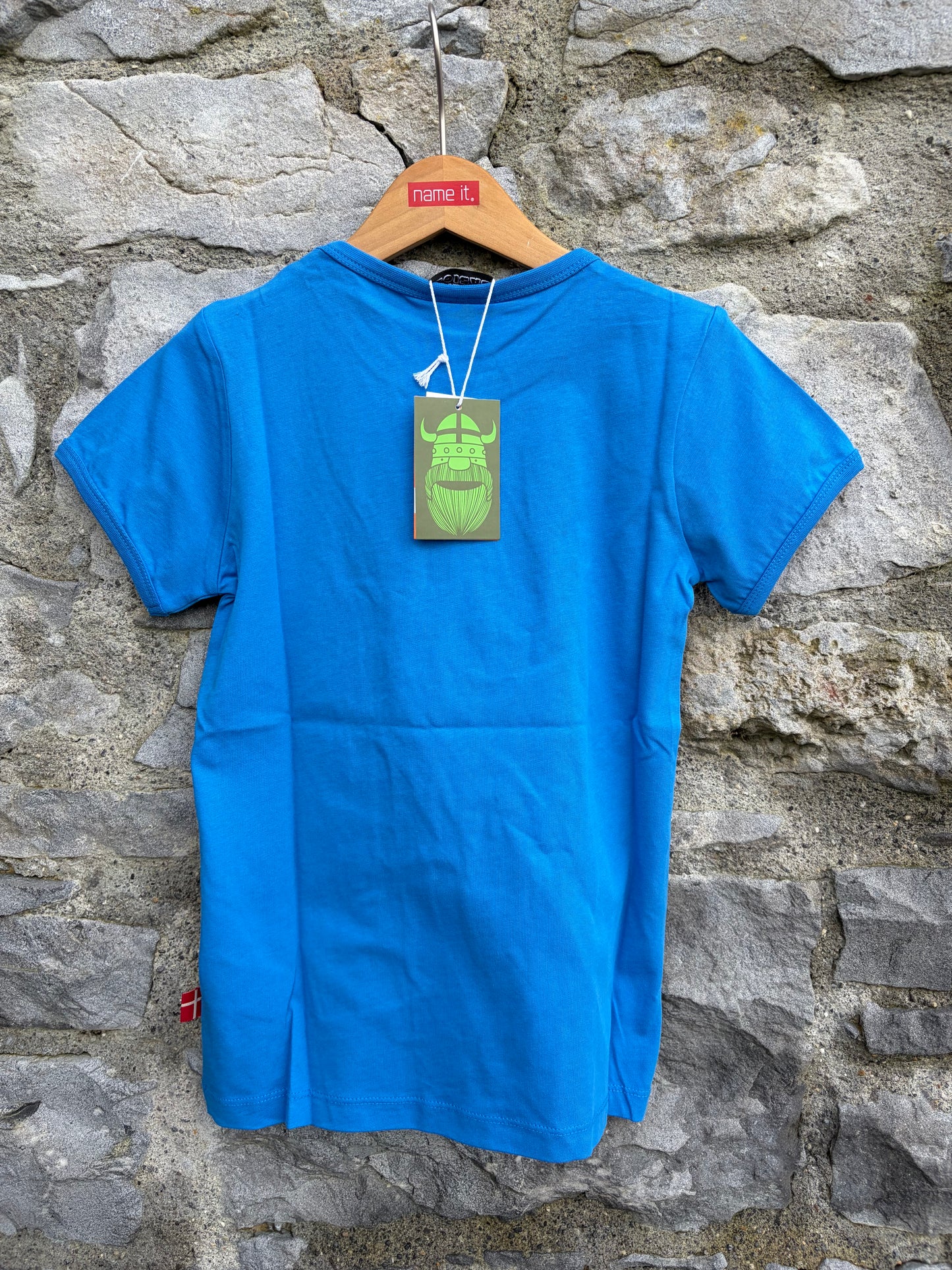 Biking Viking blue T-shirt  9y (134cm)