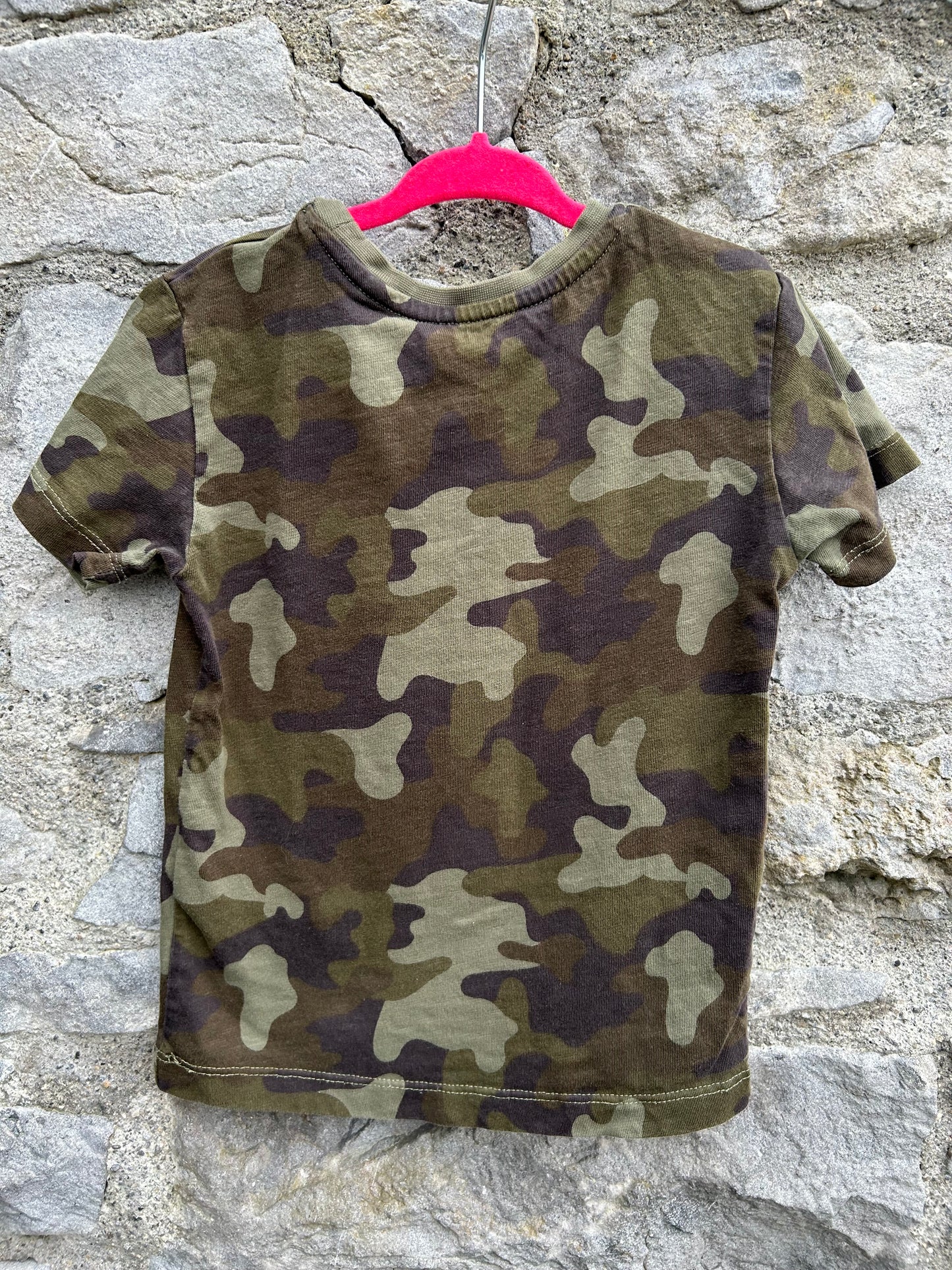 Sequin T-rex camouflage t-shirt 3y (98cm)