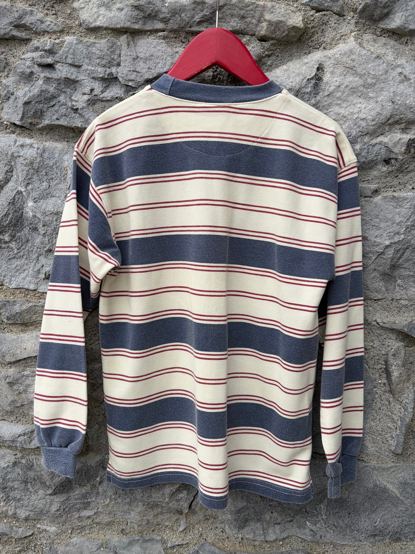 Y2K navy stripy top  10y (140cm)