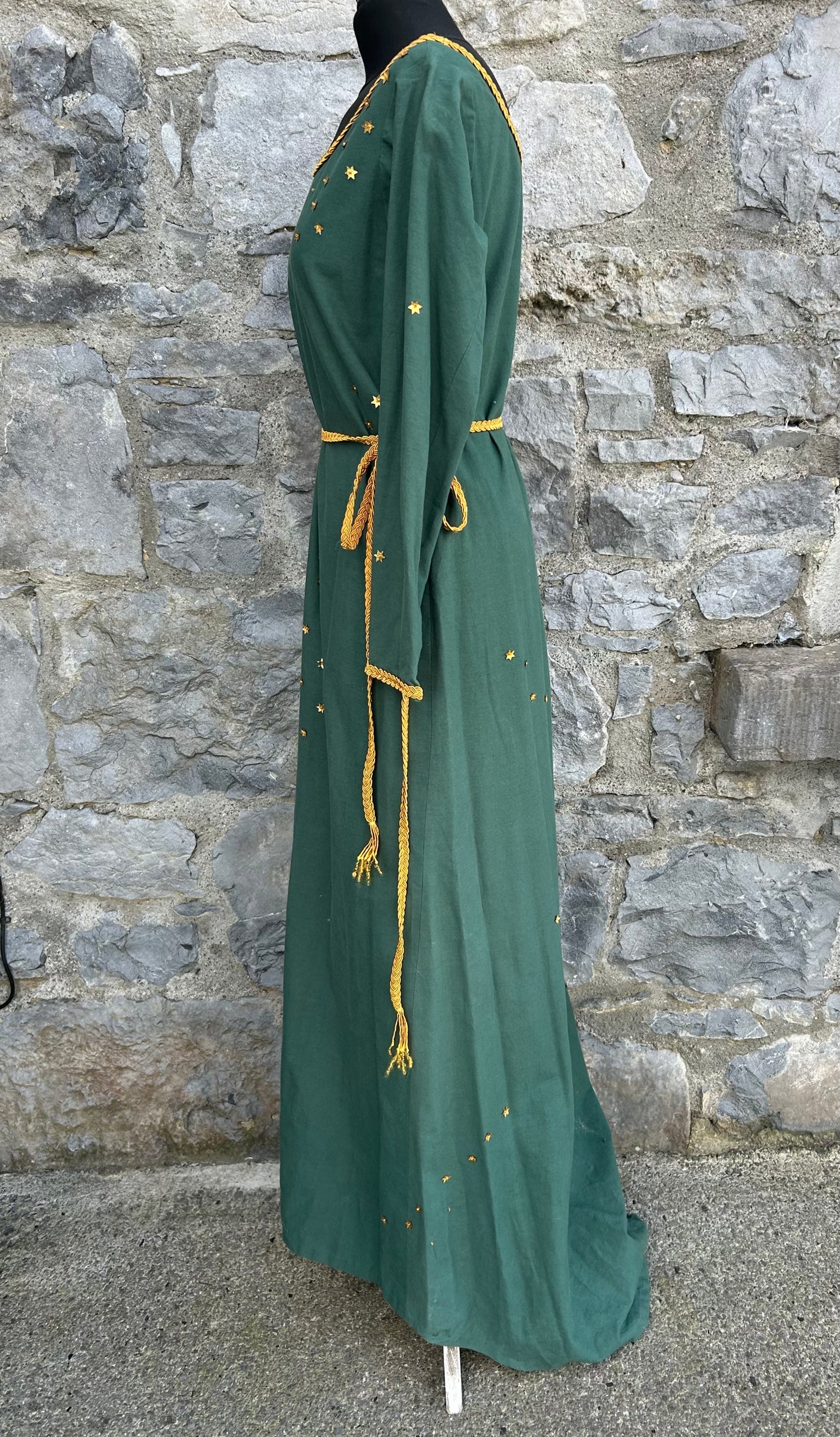 Dark green maxi dress uk 8-10