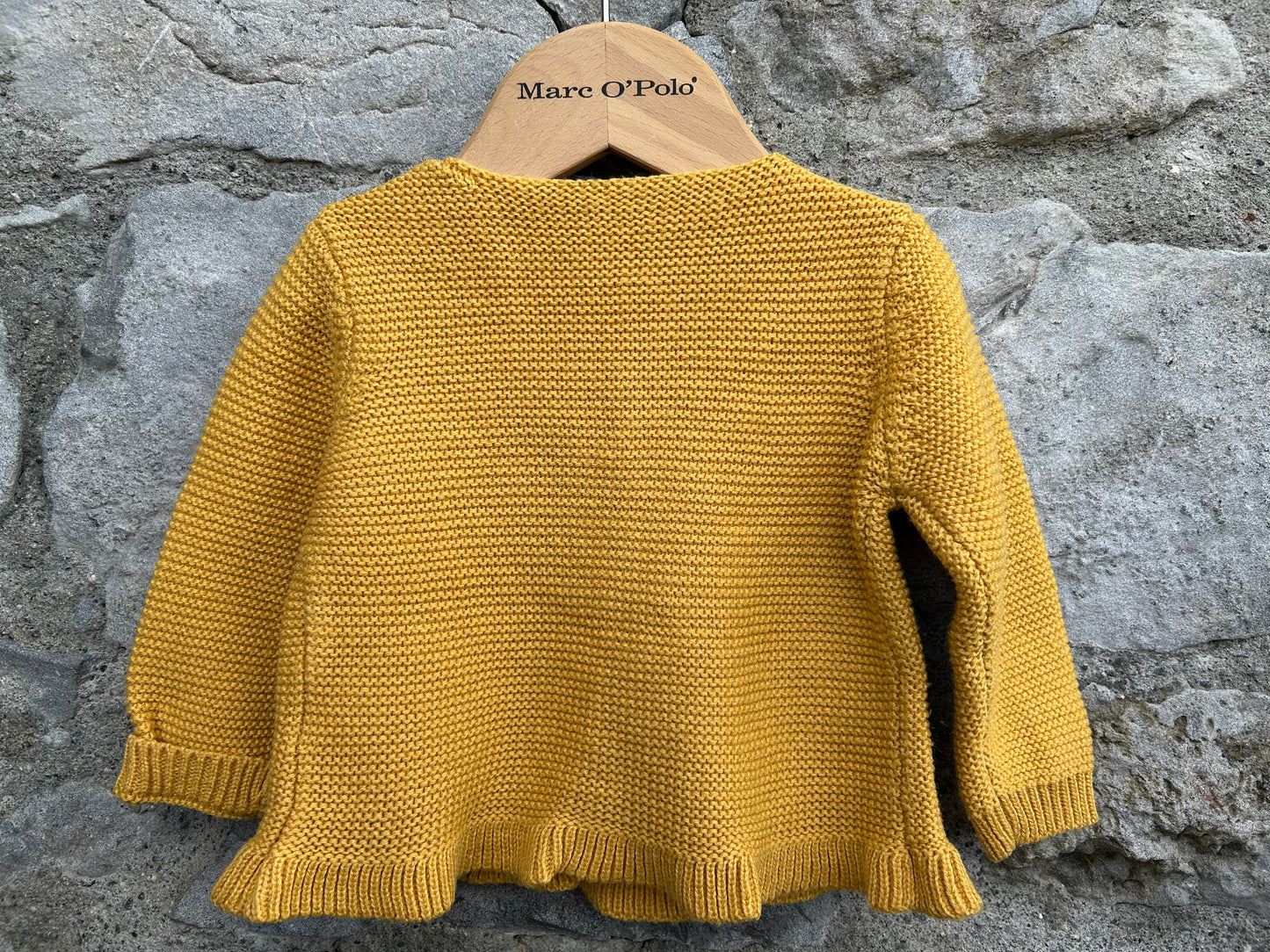 Woodland animals mustard cardigan  3-6m (62-68cm)