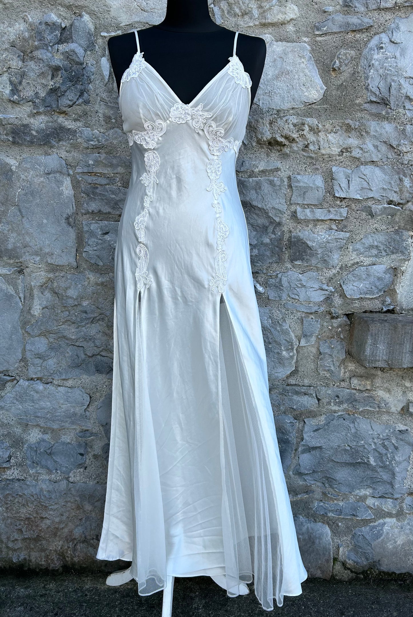 White maxi night gown uk 8