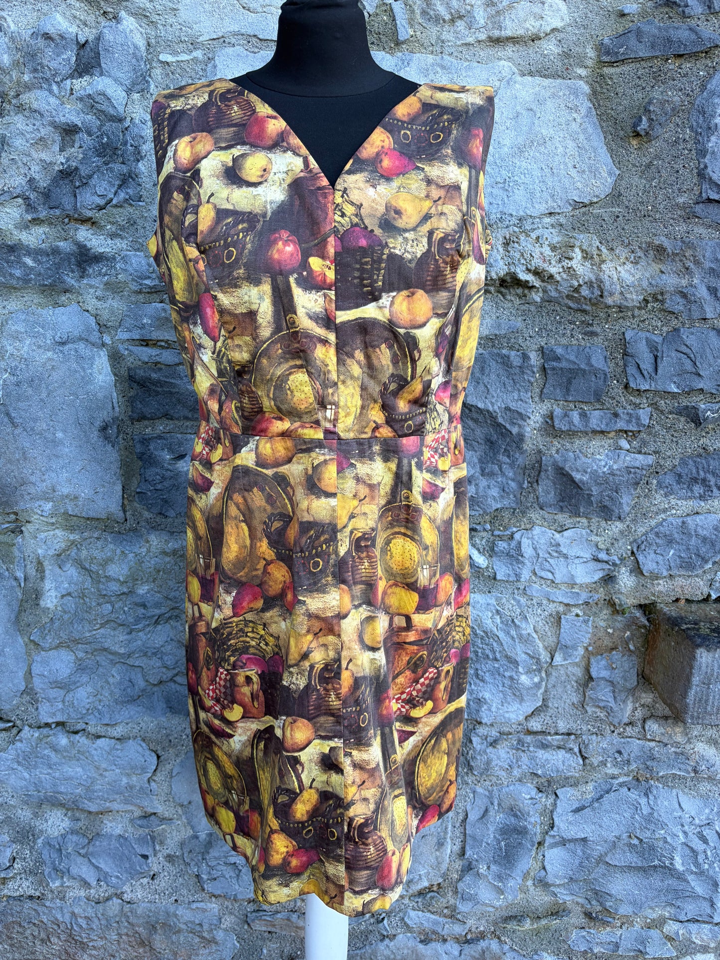 80s brown Banquet dress uk 12