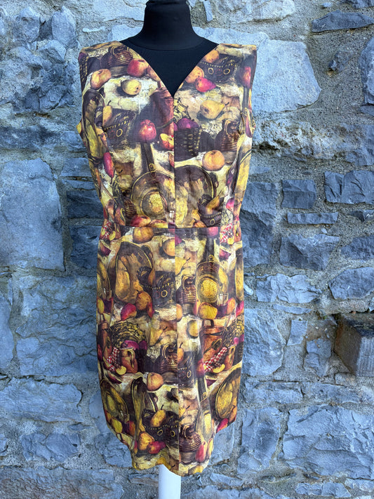 80s brown Banquet dress uk 12