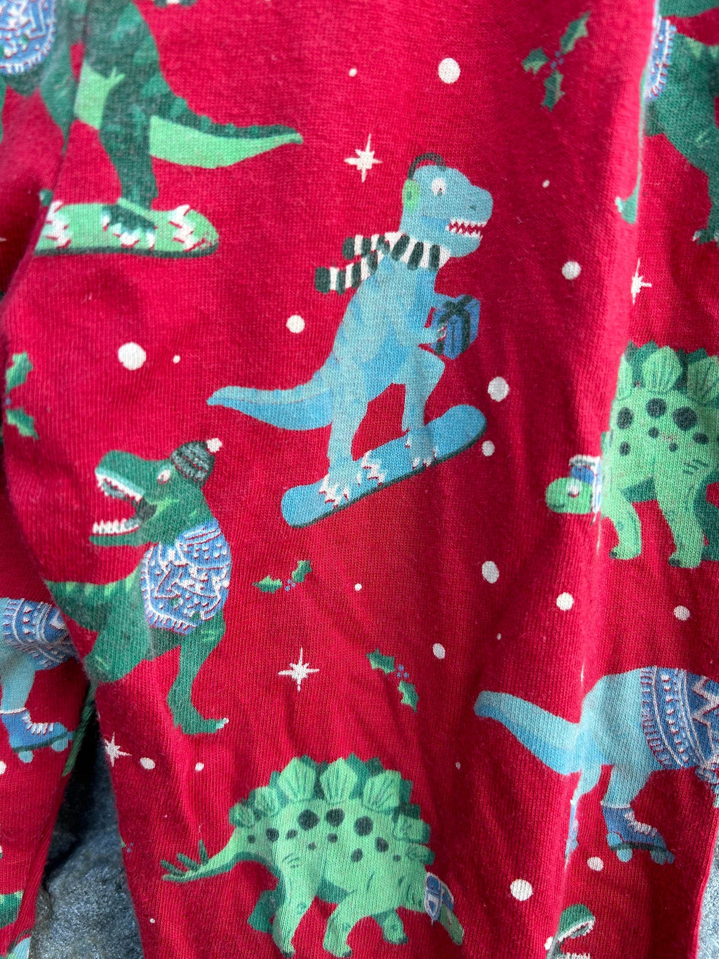 Winter dinosaurs red pj   4-5y (104-110cm)