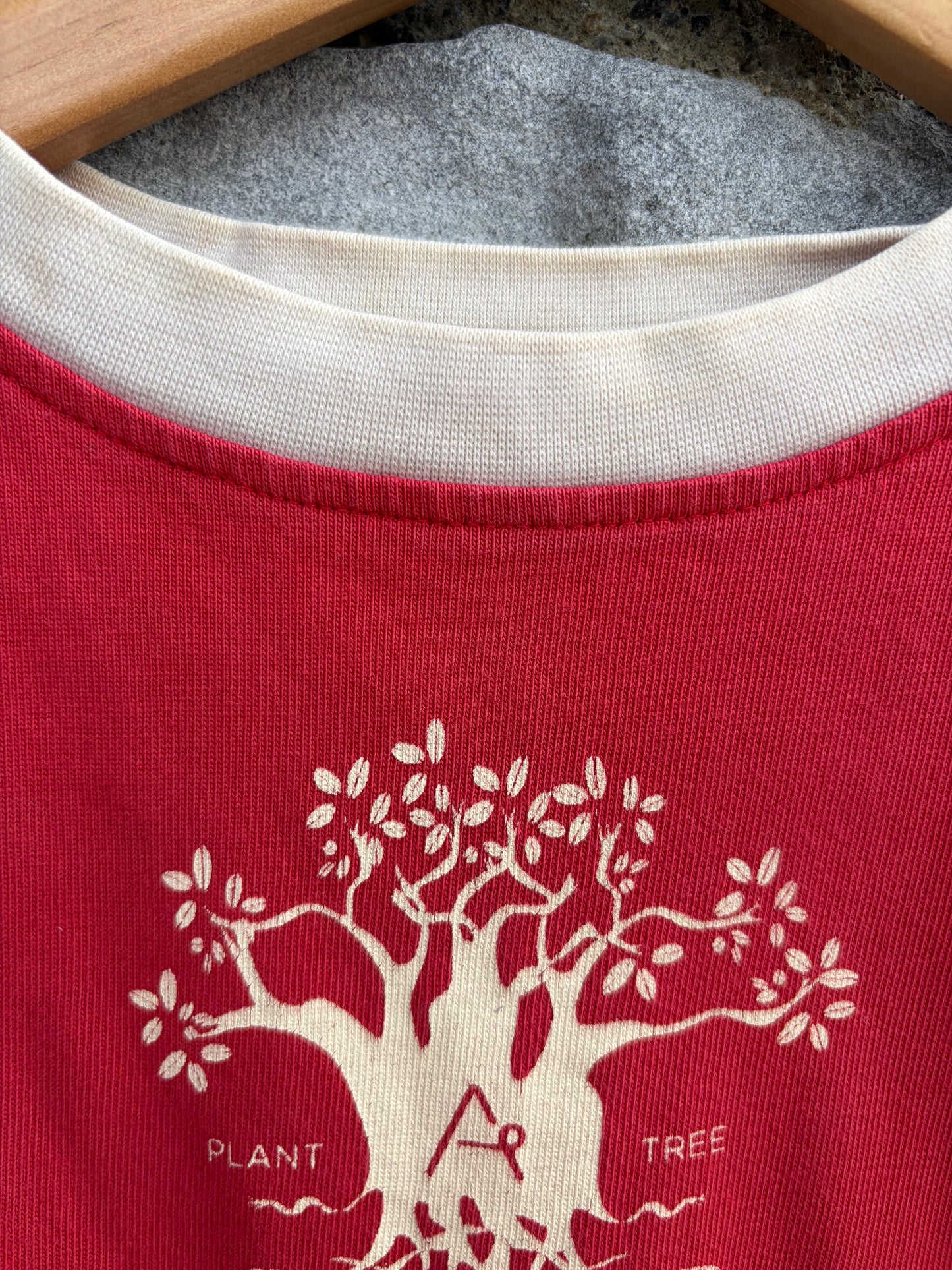 Tree red dress  4y (104cm)