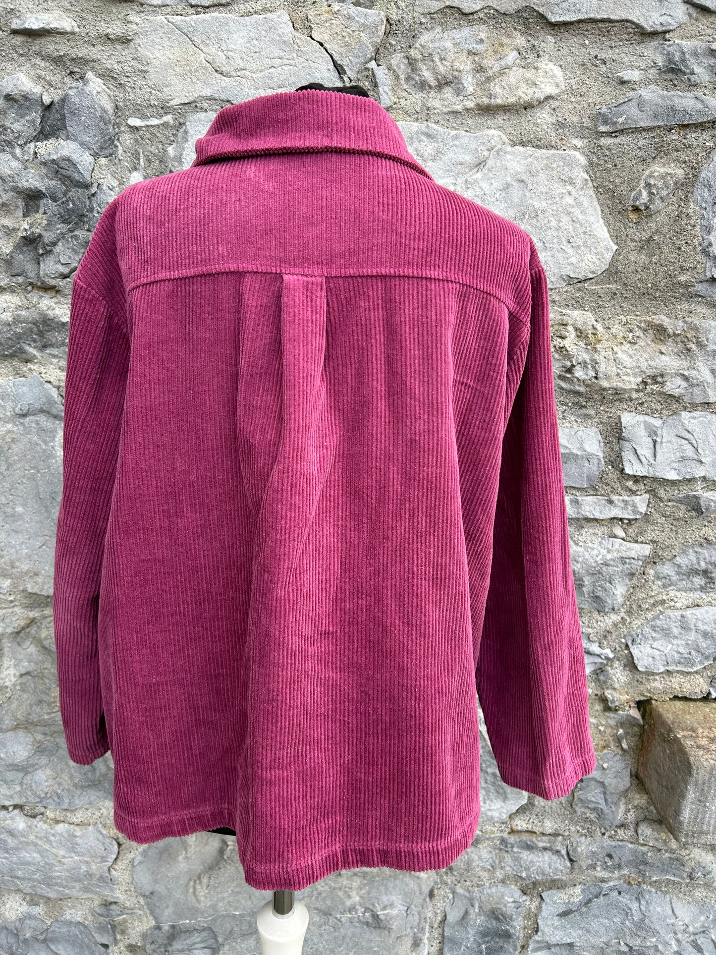 Maroon cord overshirt uk 10-12