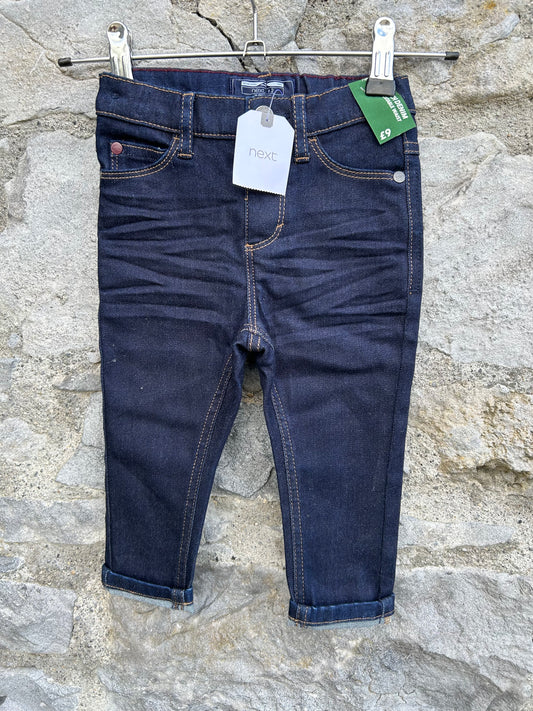 Navy skiny jeans  9-12m (74-80cm)