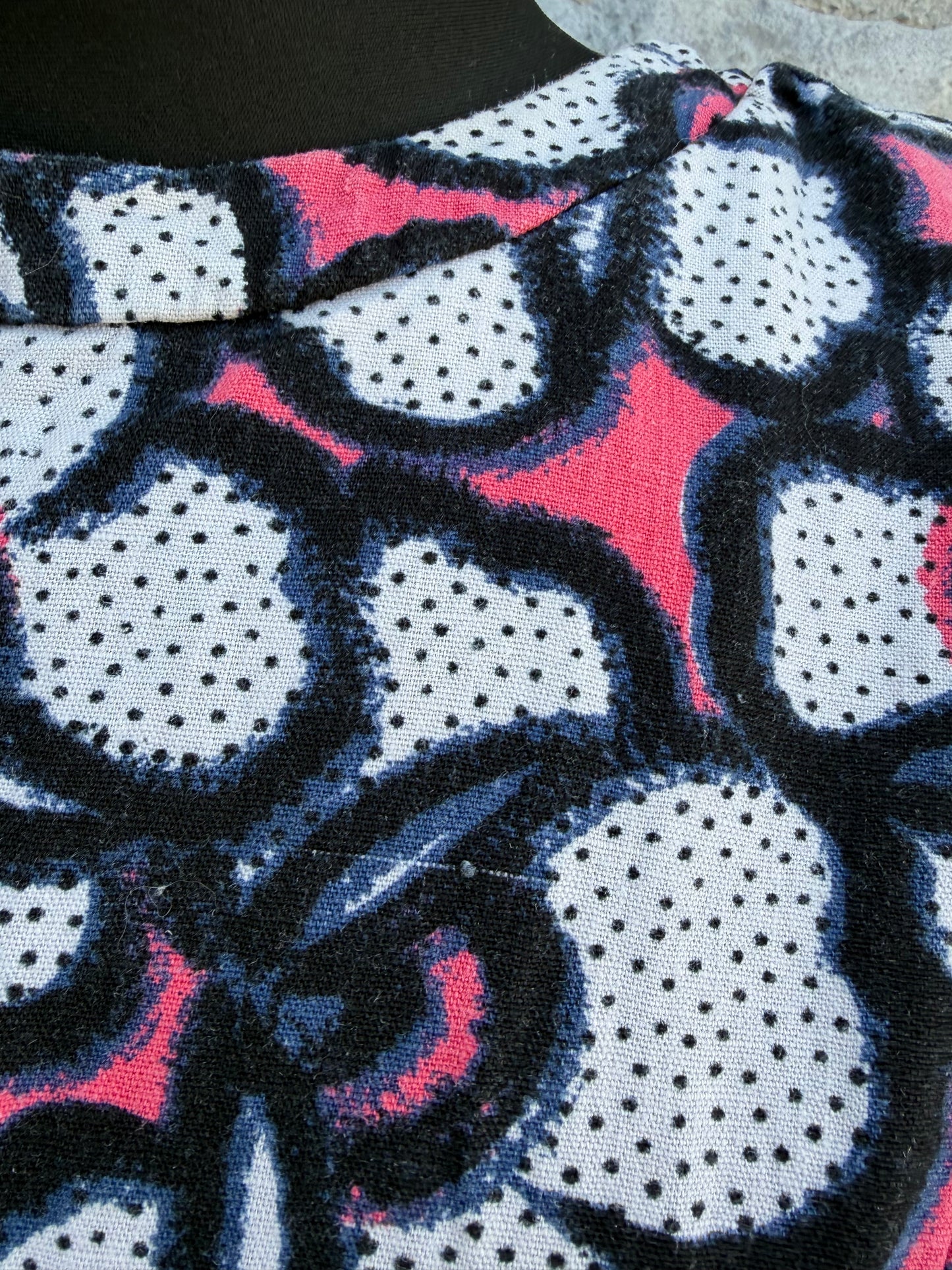 Pink graphic floral print dress uk 12