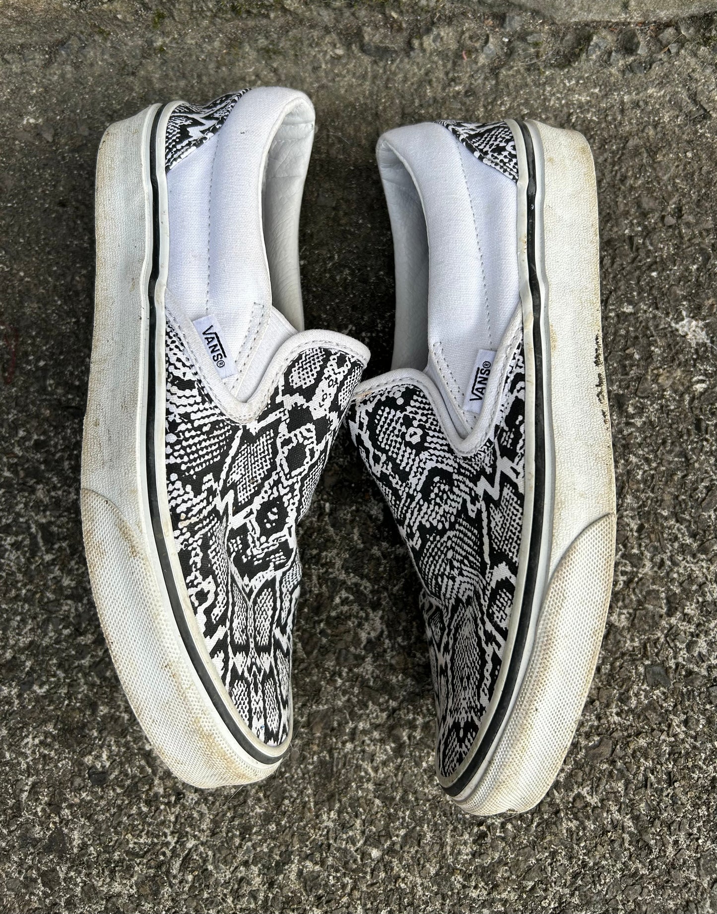 Snake print slip on trainers   uk 5.5 (eu 38.5)