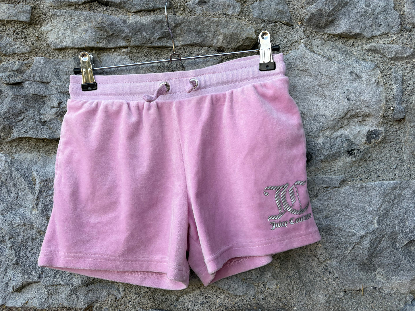 JC pink velour shorts  9-10y (134-140cm)