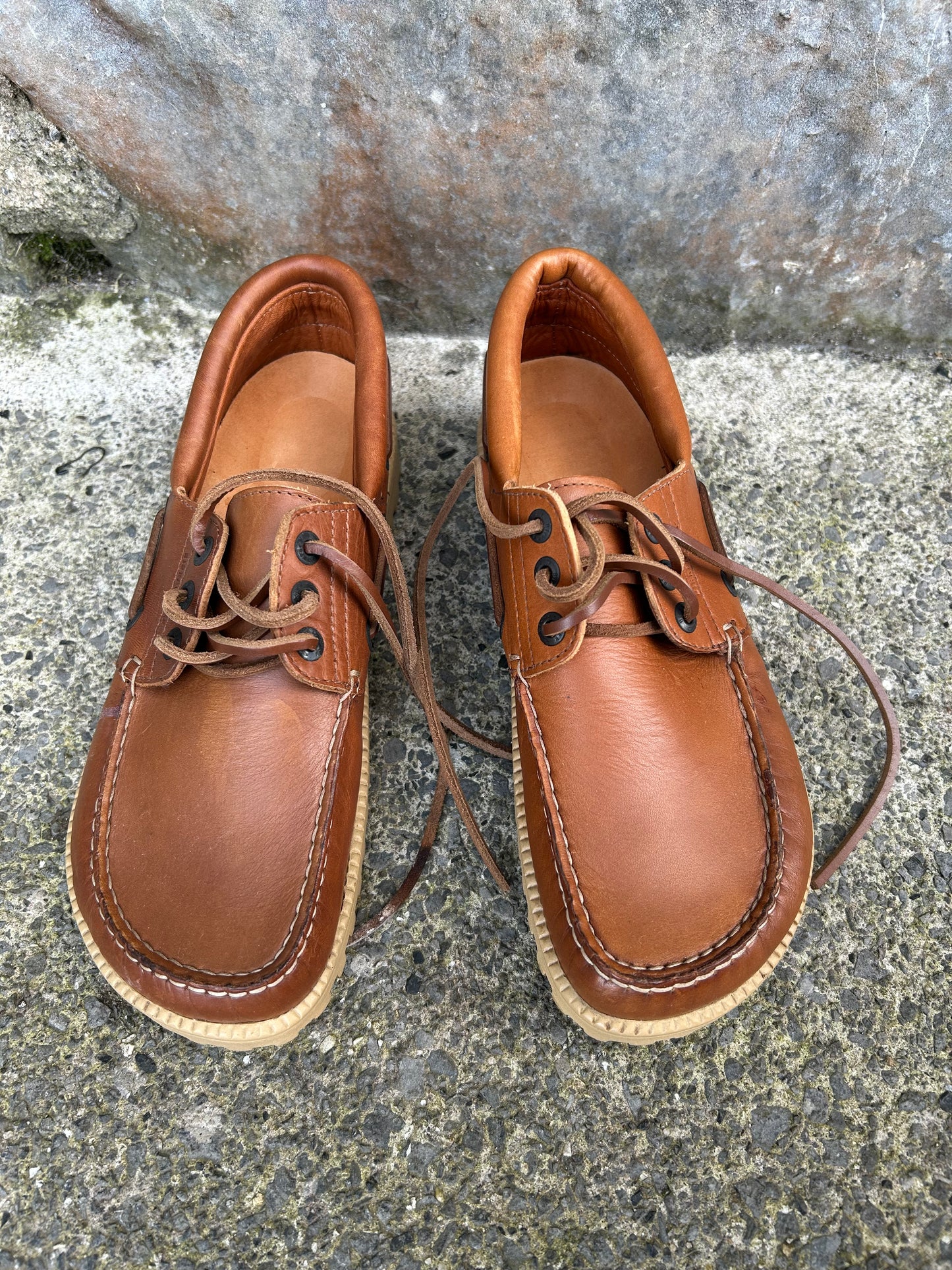 Leather Deck Style & Leather Lace Shoes  uk 5 (eu 38)