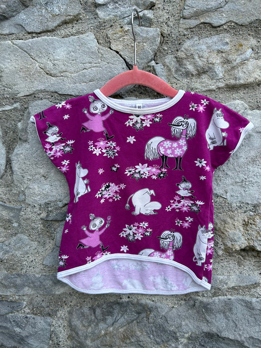 Moomin pink top 12m (80cm)