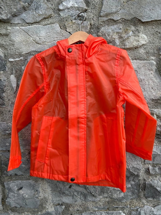 Orange raincoat  4-5y (104-110cm)