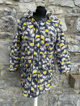 Load image into Gallery viewer, Grey flowers jacket uk 12
