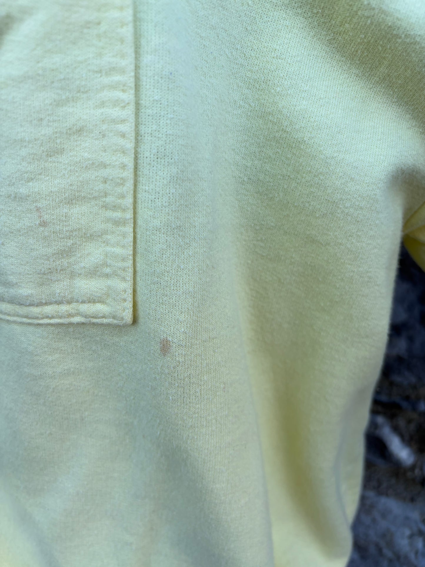 80s yellow sweatshirt uk 12-14