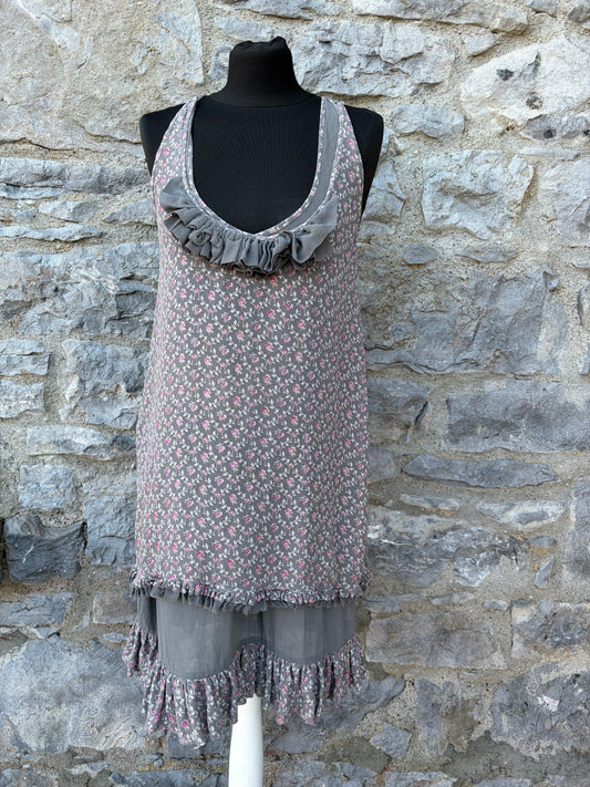Brown silk dress uk 8-10