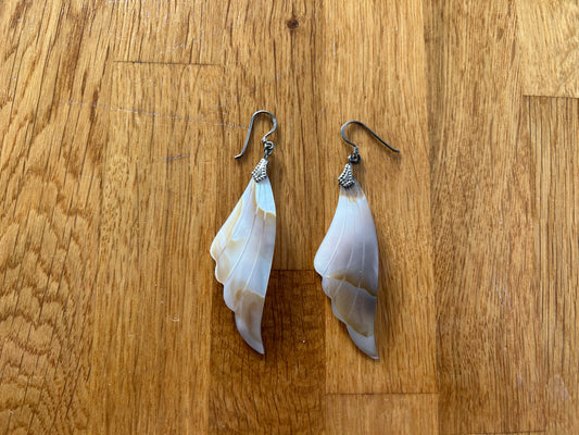 Mother of pearl wings earrings