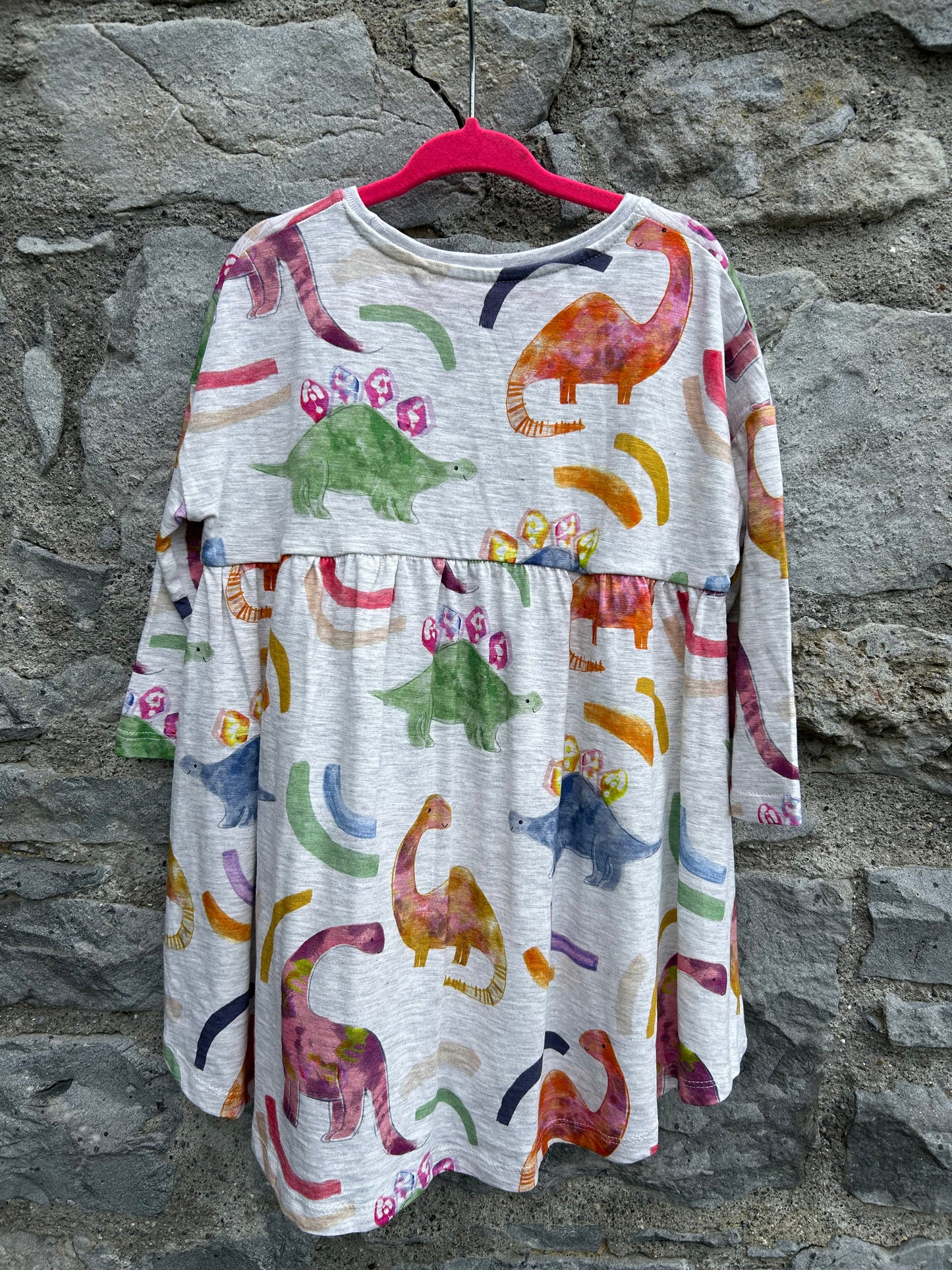 Dinosaurs grey dress 18-24m (86-92cm)