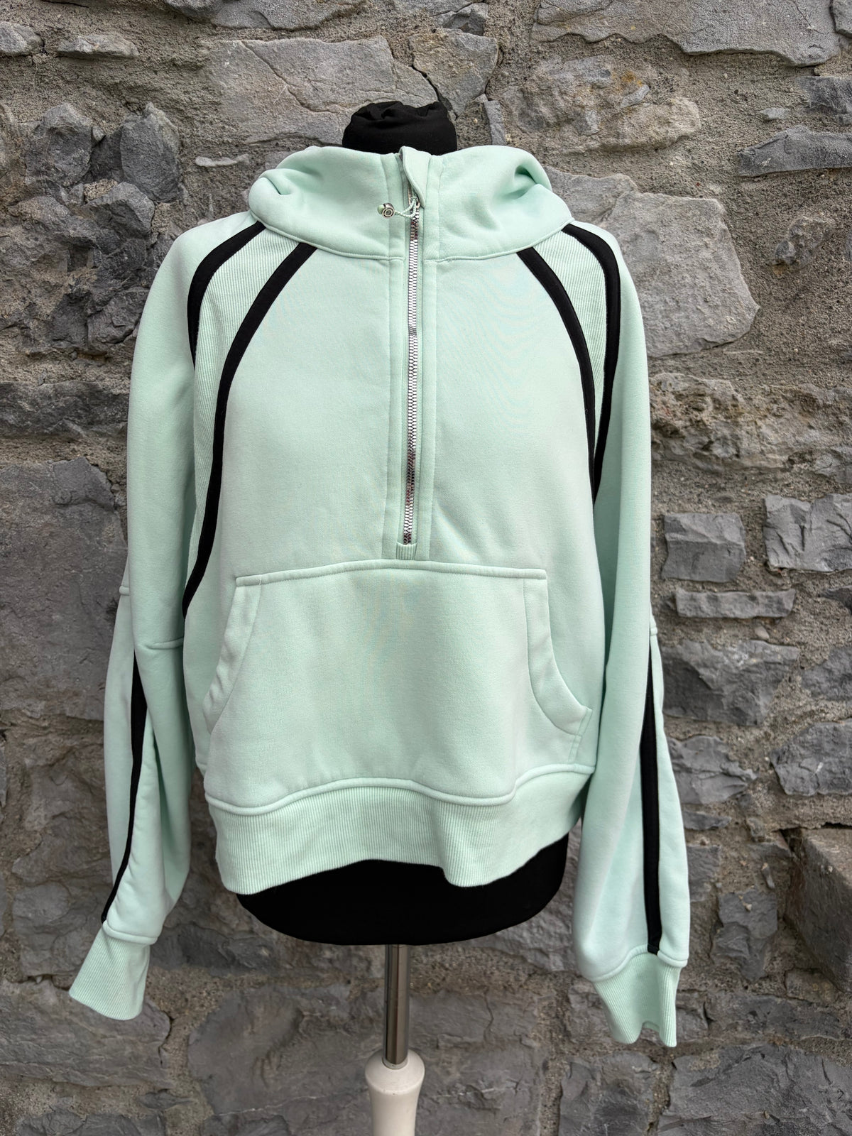 Aeroflow performance half zip green hoodie uk 12-14