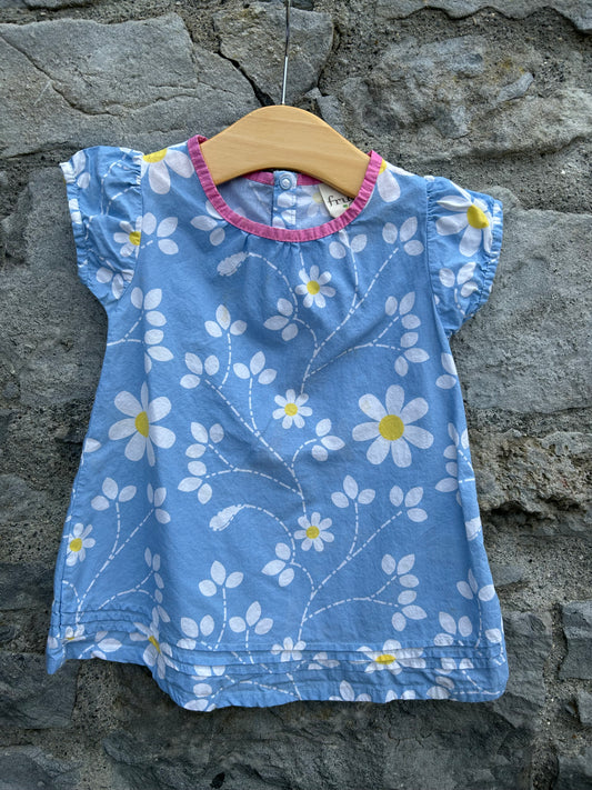 Blue floral top 12-18m (80-86cm)