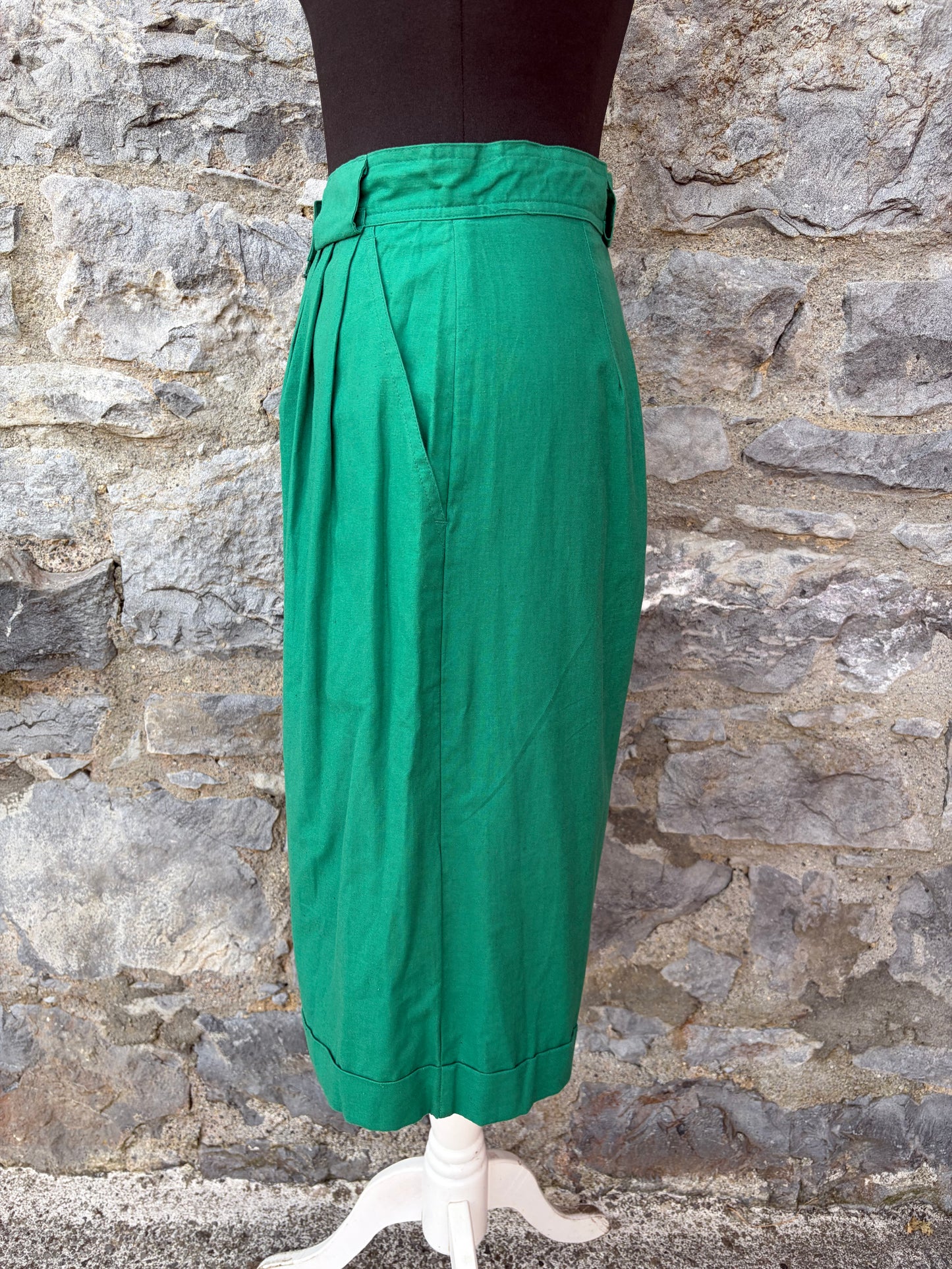 80s green culottes uk 8
