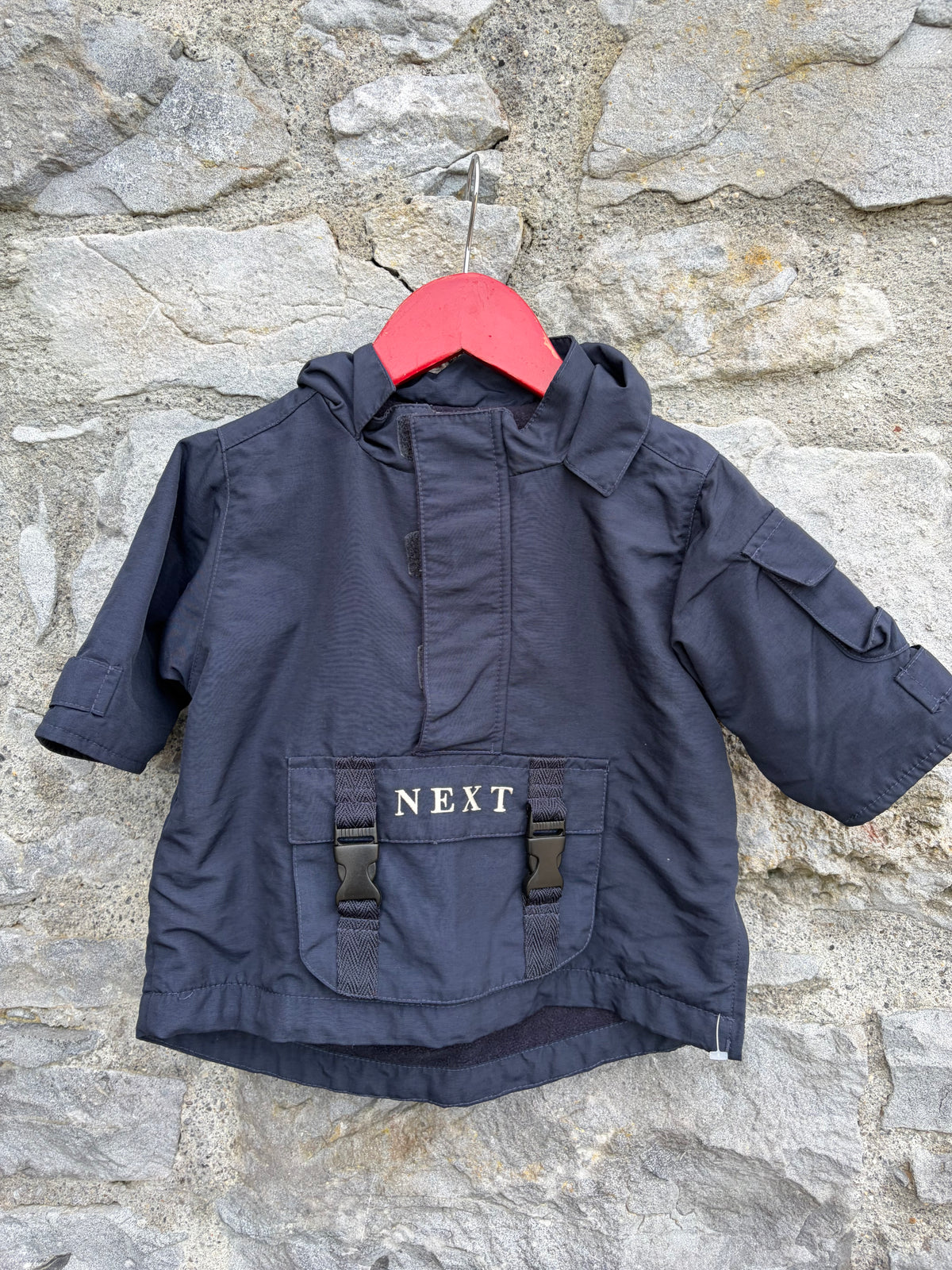 Y2K navy half zip jacket 3-6m (62-68cm)