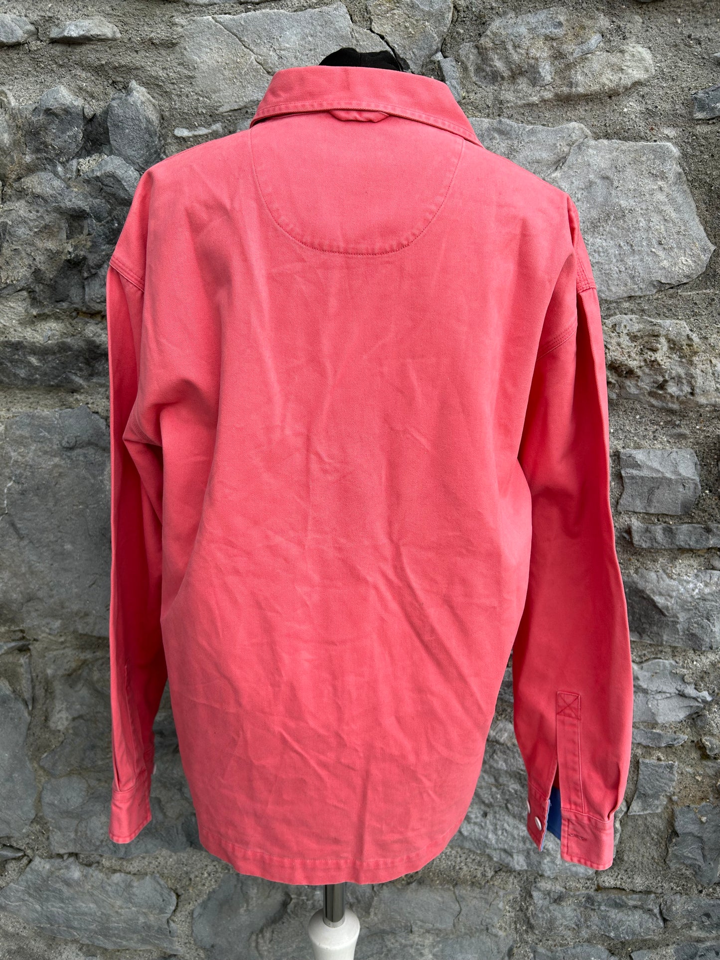 90s coral shirt Small