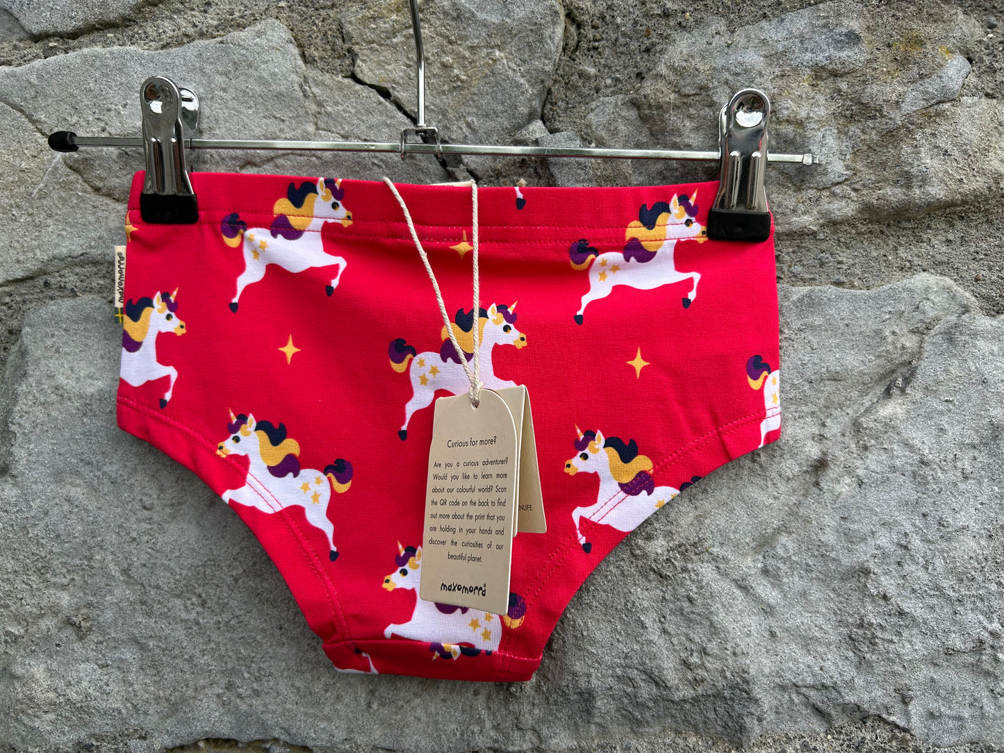 Unicorns pink briefs 5-6y (110-116cm)