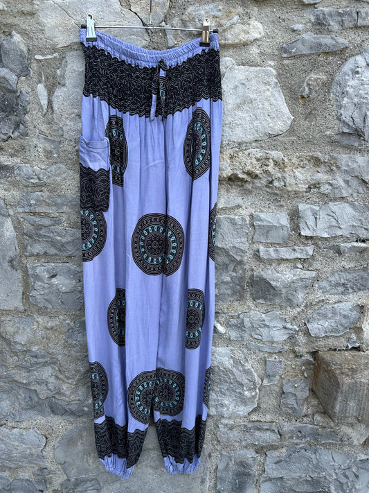 Mandalas blue baggy pants uk 10-12