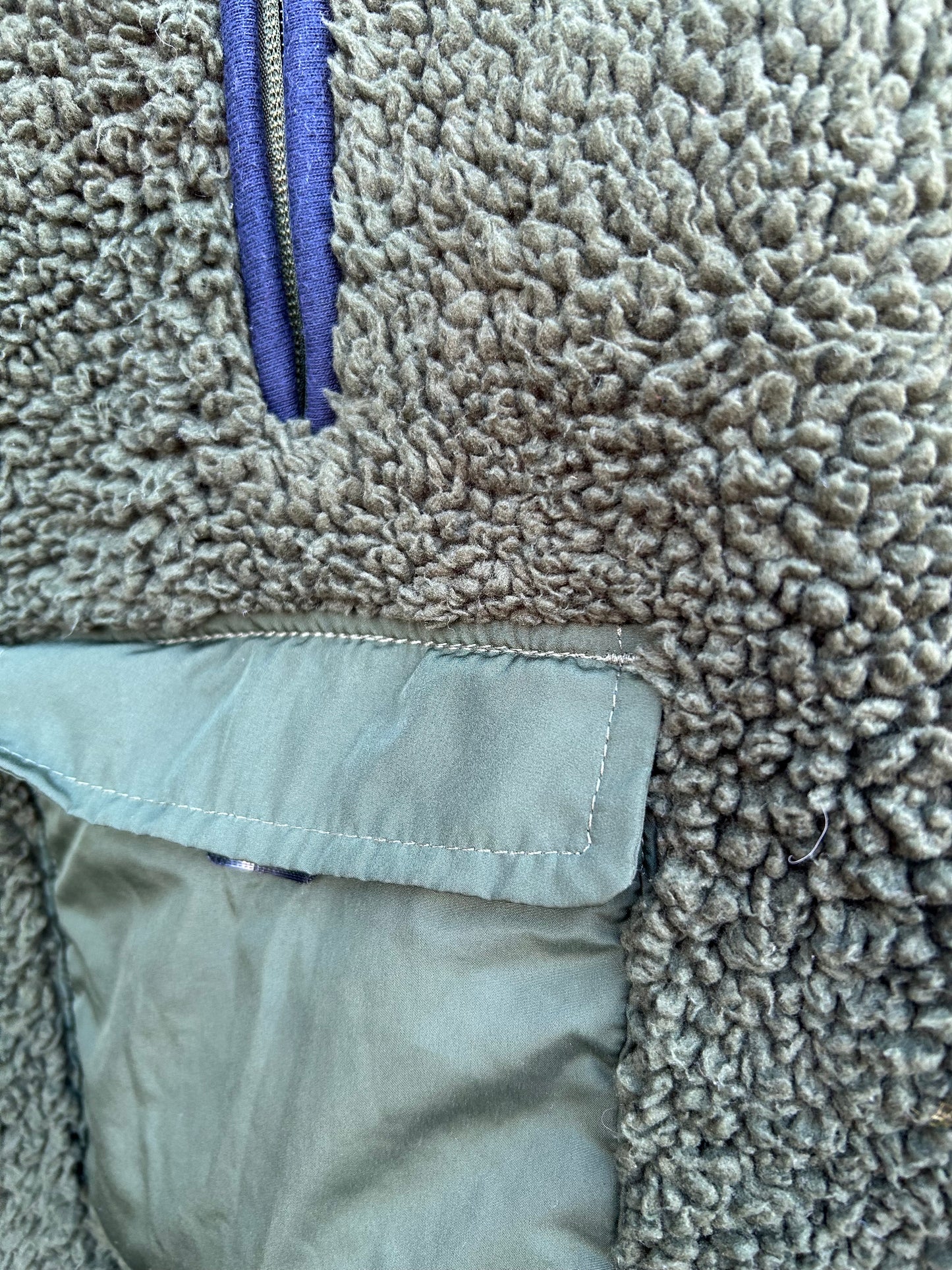Khaki half zip fleece  6-7y (116-122cm)
