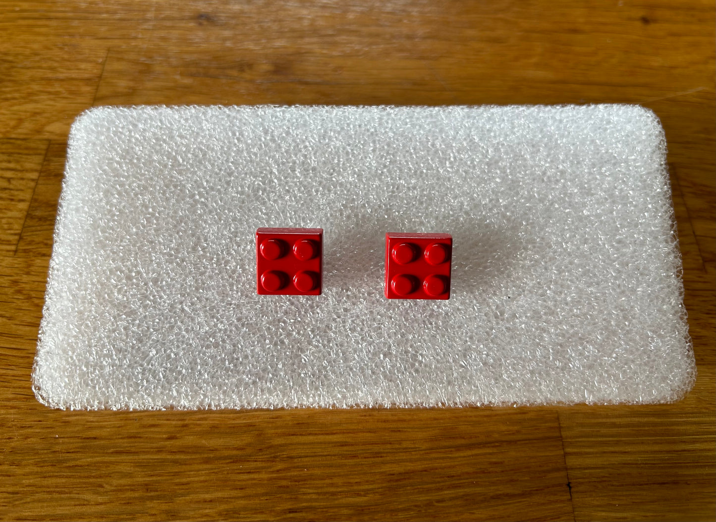 LEGO Red block cufflinks